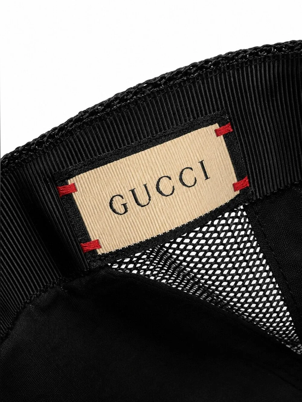Gucci Kingsnake Print GG Supreme Baseball Hat in Black/Grey Size M